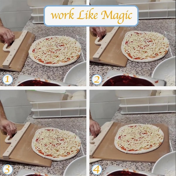 Sliding Pizza Shovel Pala Pizza Scorrevole Pizza Shovel That Transfers Pizza Perfectly Non-Stick_OF - Image 5