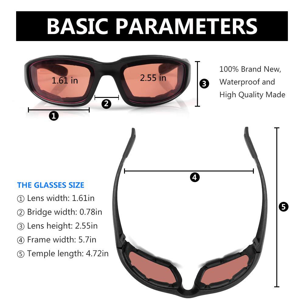pcs Cycling Glasses Windproof Glasses Desert Dustproof Glasses Cycling Glasses Sports Glasses with Built-in Foam Goggles - Image 3