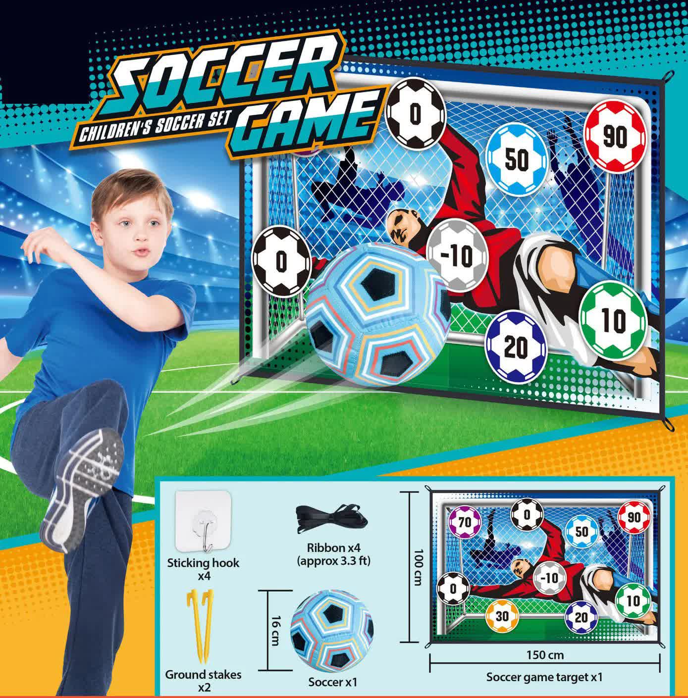 150cm Football Play Mat Set Outdoor Indoor Football Toys - Image 6