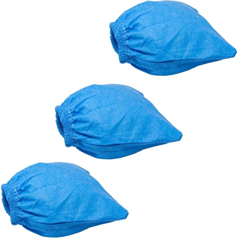 Textile Filter Compatible with Lidl / Parkside PNTS 1300 Wet and Dry Vacuum Cleaner - Filter Bag, Washable, Blue 3pcs - Image 1
