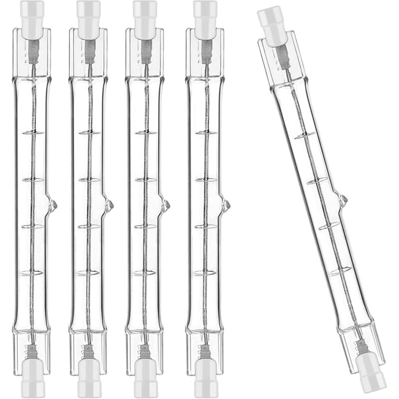 5-pack R7S Halogen bulb 118mm 200W 230V, dimmable for spotlight and landscape lighting, compatible with Philips - Image 1