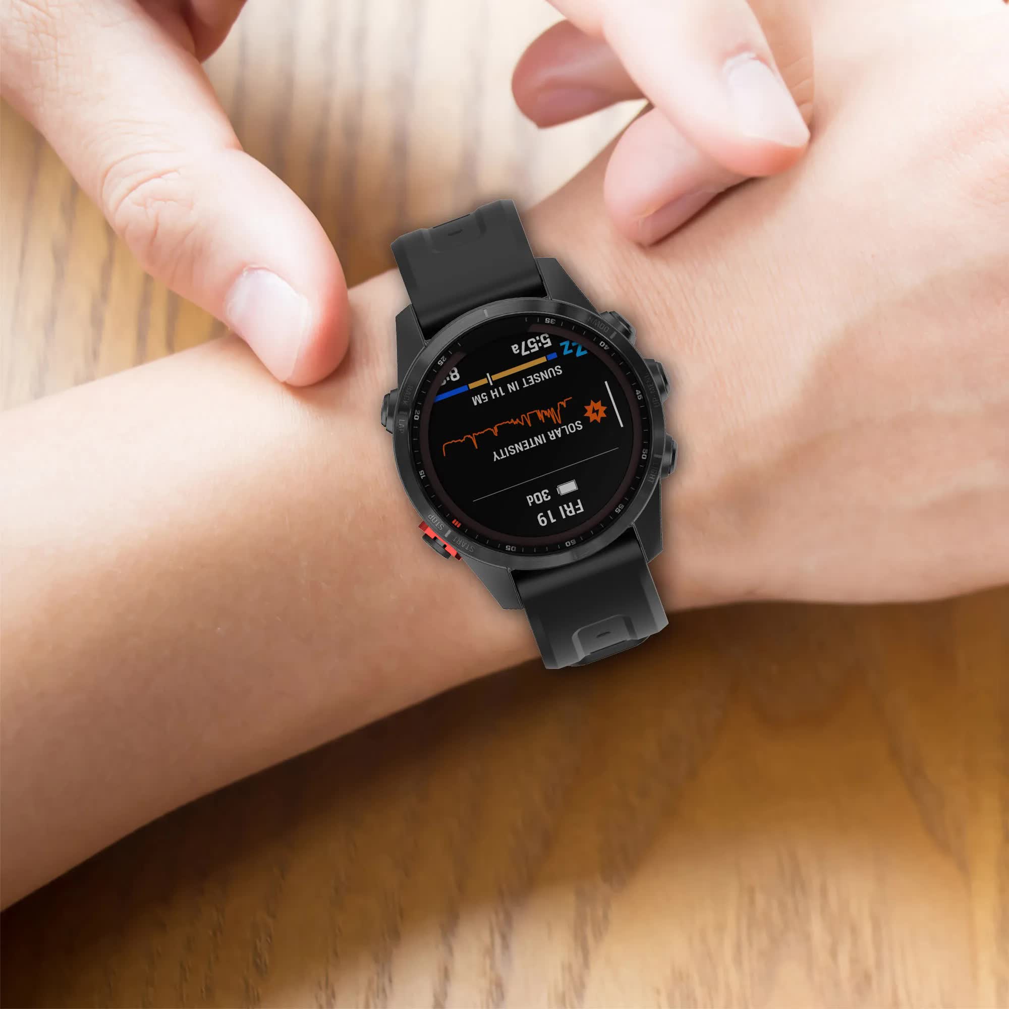 26mm Silicone Strap for Garmin fenix 7X 7 7S 6X 6 Pro 6S 5 5X Plus Smartwatch Bracelet for Garmin Descent mk2i mk3 51mm 13 13 Garmin Fenix 6X PRO - Image 3