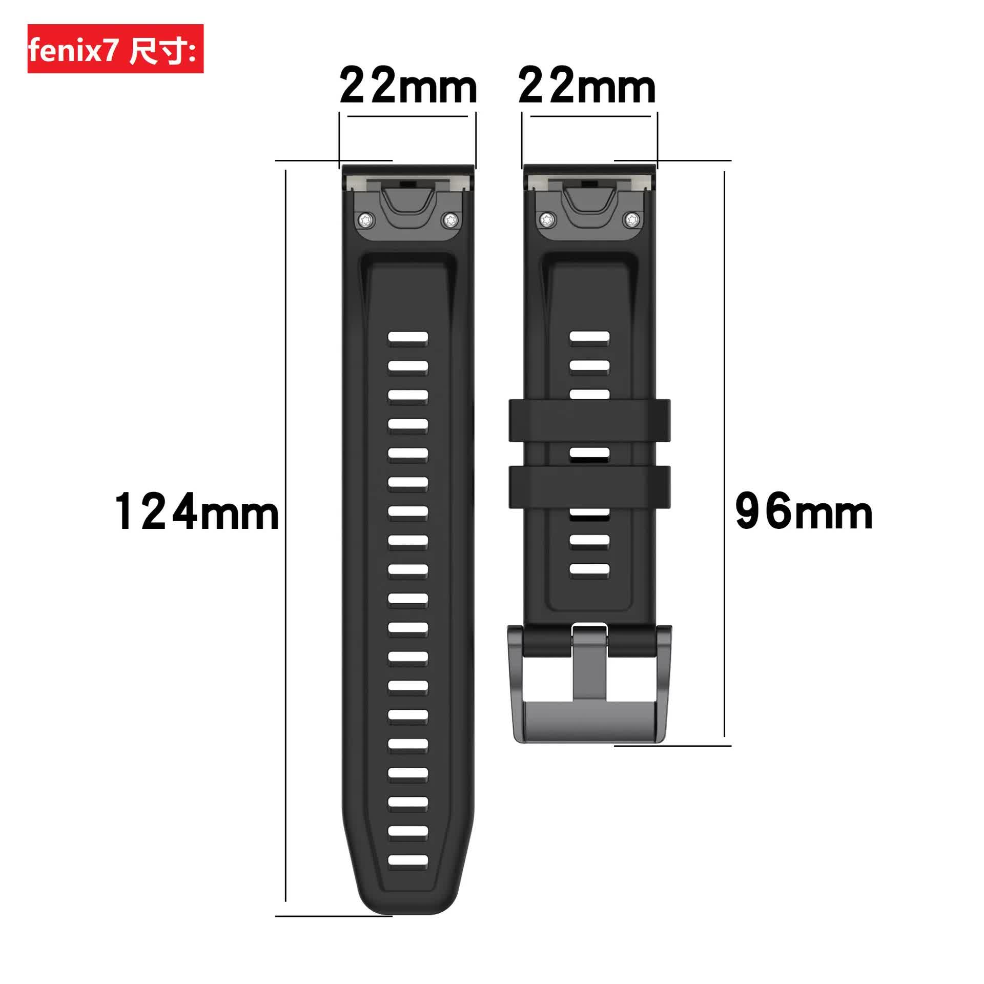 26mm Silicone Strap for Garmin fenix 7X 7 7S 6X 6 Pro 6S 5 5X Plus Smartwatch Bracelet for Garmin Descent mk2i mk3 51mm 13 13 Garmin Fenix 6X PRO - Image 5