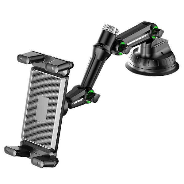 Car Tablet Holder Long Arm Suction Cup Mount for Pro Air 4-13 inch for Tablet SUV Truck Windshield Window Black - Image 2