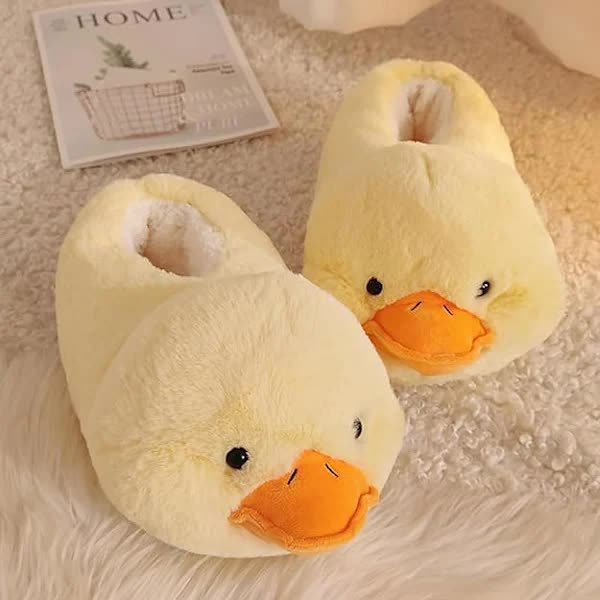 Bubble Animal Slippers for Women, Fluffy Duck Shark Lion Dog Slippers for Winter Cute Women's Shoes Non-Slip Indoor Outdoor Shoes EU Size 35-40 Duck,35... - Image 2