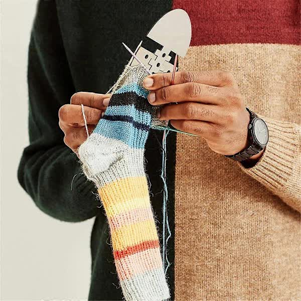 pcs Wooden Sock Blockers for Knitting, Adjustable Sock Blockers for Knitting Blockers Knitting Crochet S - Image 2