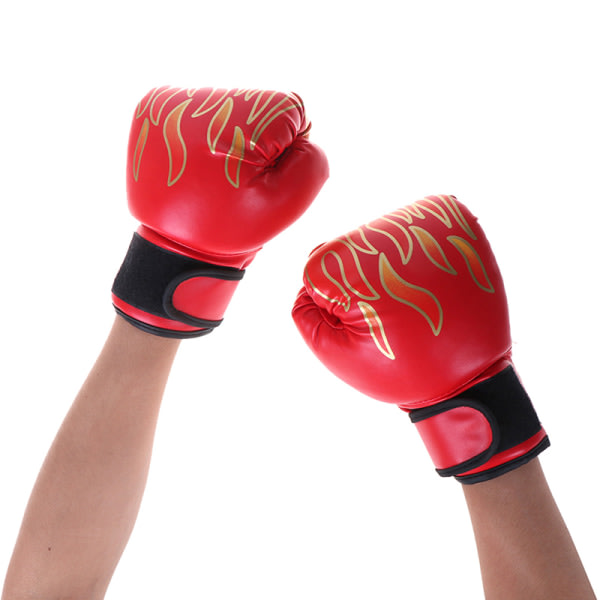 Boxing Gloves Children Junior Youth Sparring Training Kickboxing one size Red - Image 5