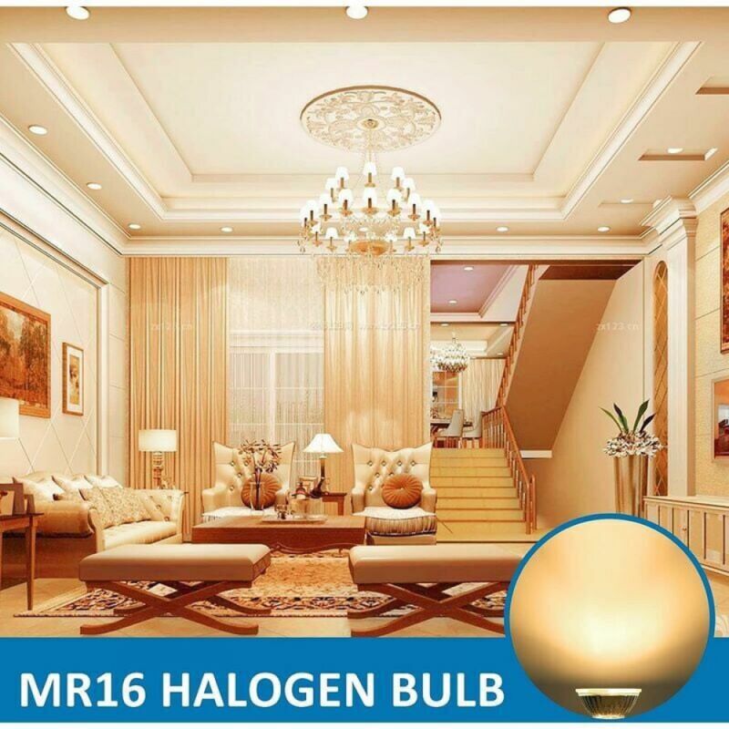GU5.3 35W 12V Halogen lamp, MR16 Halogen Spot lamp, 6-pack - Image 4