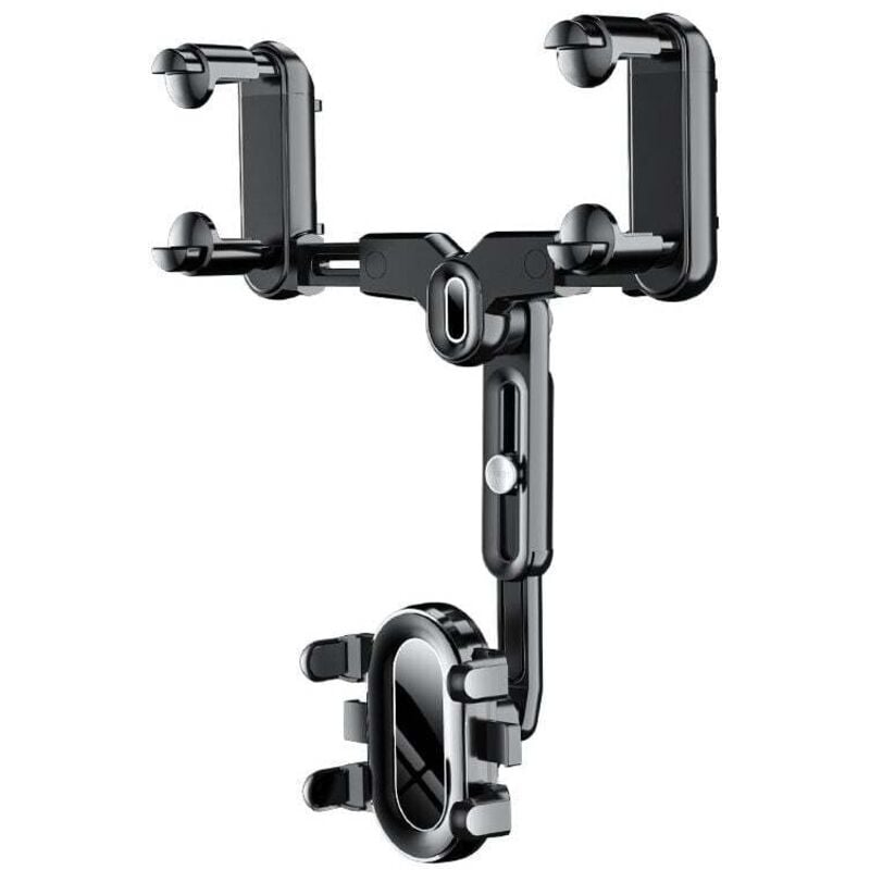 Car Rearview Mirror Phone Holder 360 Rotating Navigation Mount for Car - Image 1