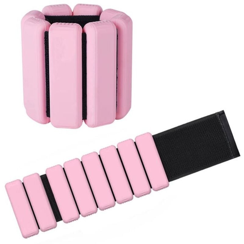 PCS Ankle Weights Adjustable Wrist Weights for Training Walking Jogging Yoga Aerobics Pilates Weight Bracelet 900G - Image 1