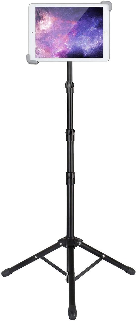 Compatible with iPad Stand, Height Adjustable iPad Holder Stand & Floor iPad Stand with 360° Rotating iPad Stand Mount - Image 1