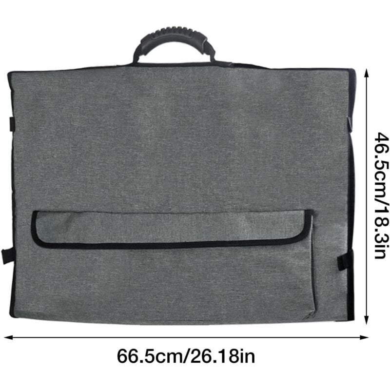Monitor Carrying Case, Protective Storage Bag with Carrying Handle, Compatible with 24 to 27-inch Desktop Computer Monitors and Accessories - Image 4