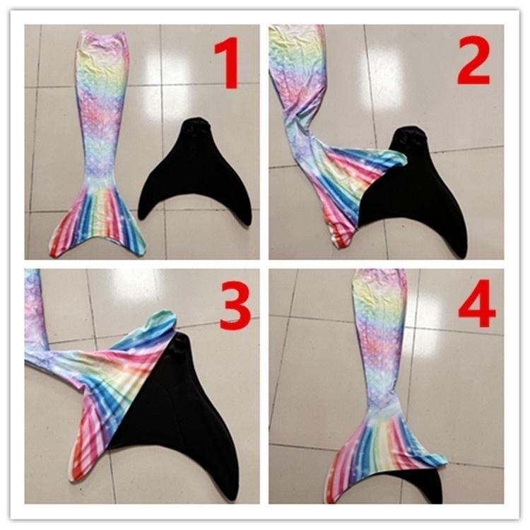 Halloween Deals Mermaid Swimsuit Monofin Mermaid Fins Kids Mermaids Package A (3 pcs Package Pack A (3 pcs) M (5-7 \u00e5r) - Image 2