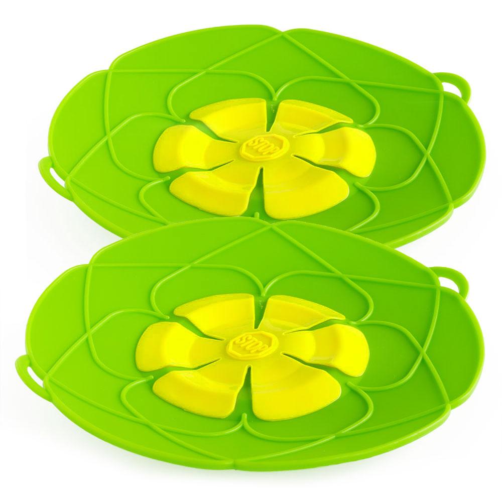 2-pack Silicone Overcooking Protection / Multi-Cover - Multiple Colors Green Green - Image 1