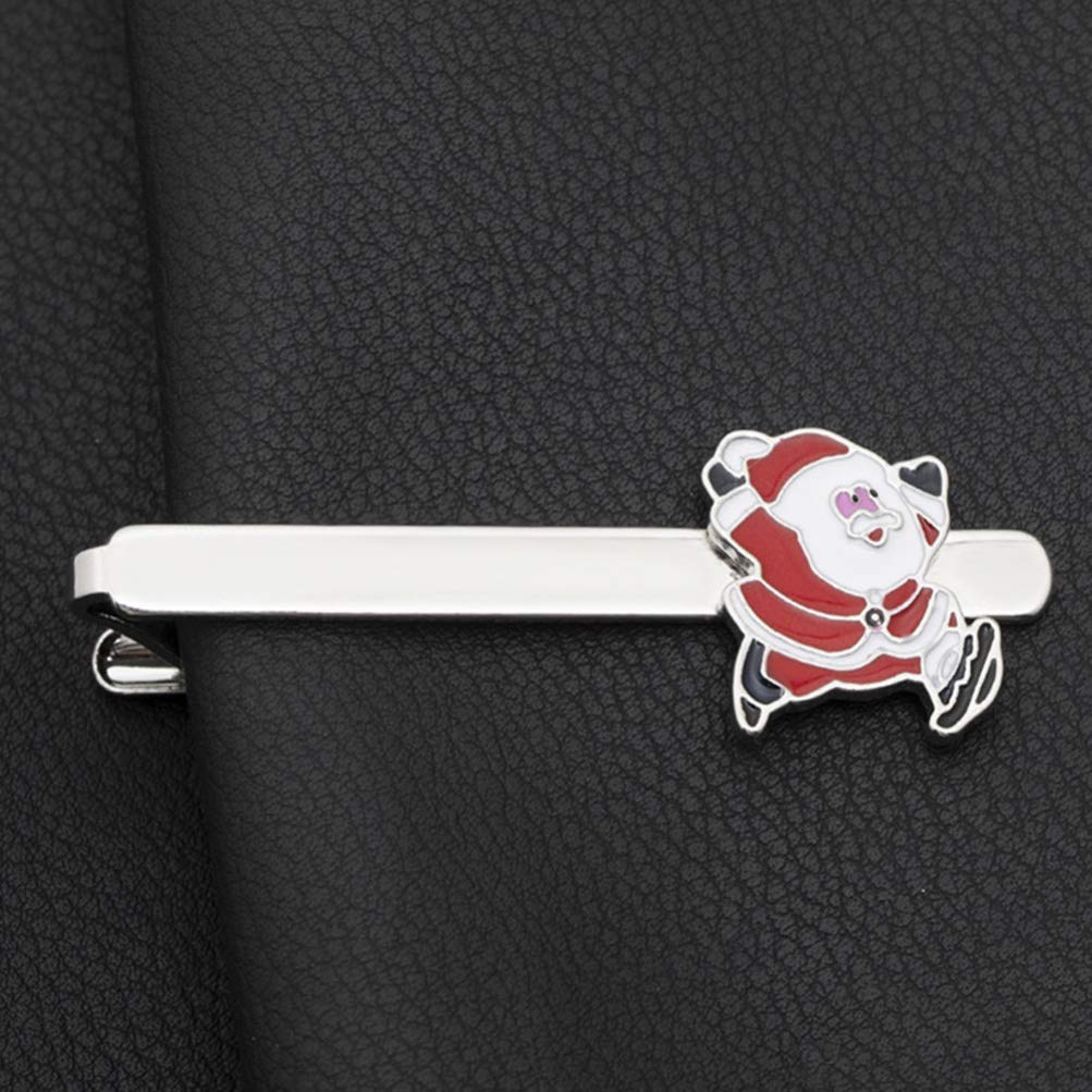 pcs Stylish Christmas Tie Clip Christmas Winter Santa Tie Clip Wedding Bar Buckle—yux - Image 4