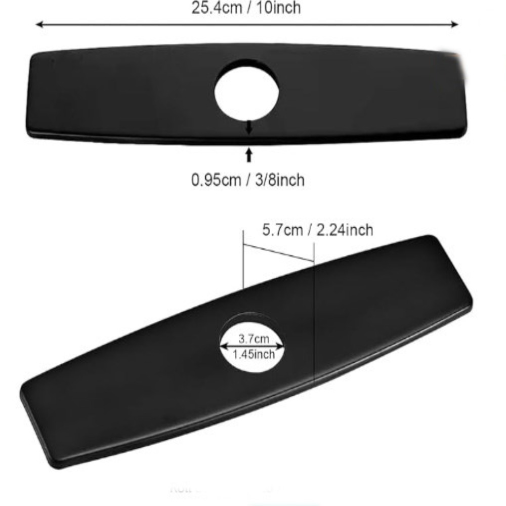 Kitchen Countertop Cover Plate, Matte Black Finish - Image 5