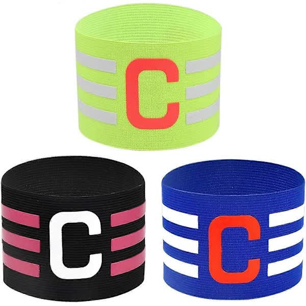 pcs Football Captain's Armband, Adjustable Football Band Football Captain's Armband for Adults and Youth, Captain's Armband for Football, Hockey, Rugby - Image 1