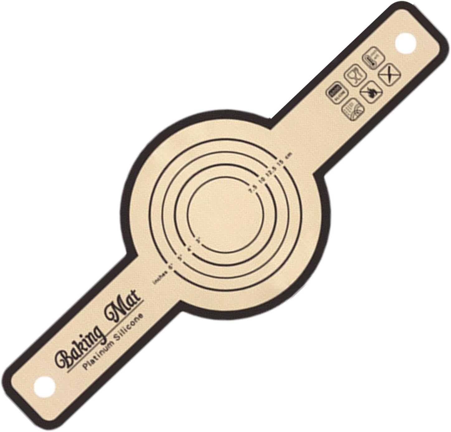 Dough Rolling Mat, Silicone Dough Mat | Foldable Silicone Bread Lifter Bread Baking Mat, Kneading Rolling Mat Silicone Bread Mat with Precise Scale_max - Image 1