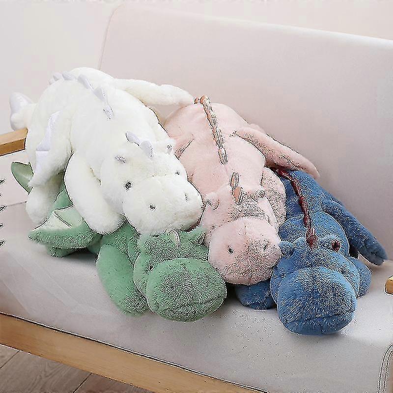 Cute Plush Dragon, Weighted Dinosaur Toy Children Adult Gift Or Decoration Pink 110cm - Image 3