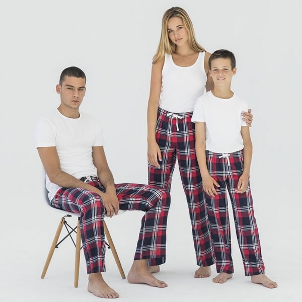 SF Minnie Kids/Children Tartan Lounge Pants 9-10 Years Navy/Green Navy/Green Checks 9-10 Years - Image 2
