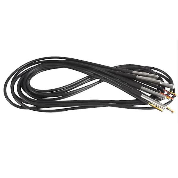 5pcs Waterproof DS18B20 Temperature Sensor, Digital Temperature Thermal Cable Temperature (-55- +125) - Image 3