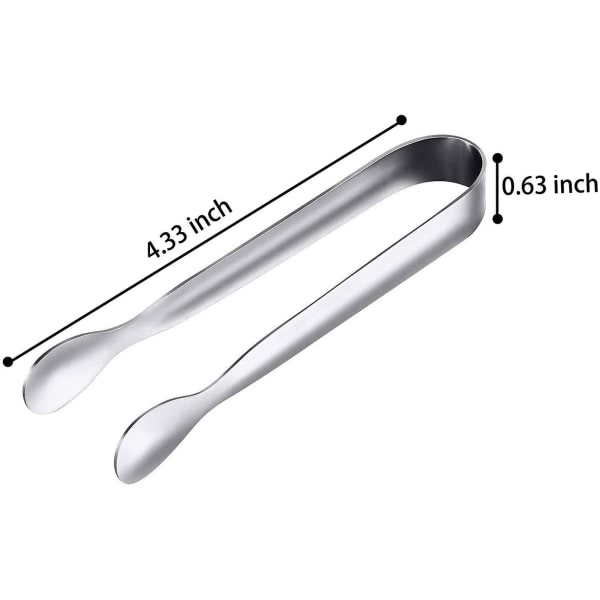 12-pack mini tongs Sugar tongs Ice tongs Small stainless steel serving tongs_qcx - Image 2