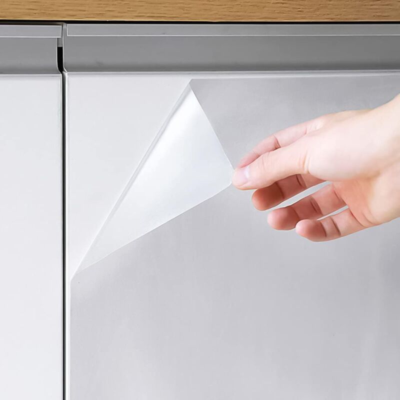 Transparent Self-Adhesive Film 45x500cm Oil-Resistant Waterproof Vinyl Roll Stickers for Kitchen Wall Furniture Protection Decorative Film - Image 1