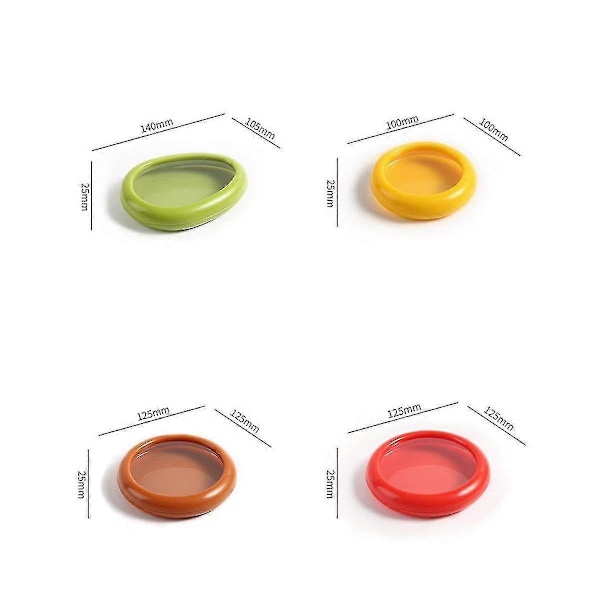 4pcs Pod Compatible with Avocado Lemon Tomato Saver and Storage Reusable Container Food Storage Box As Shown - Image 4