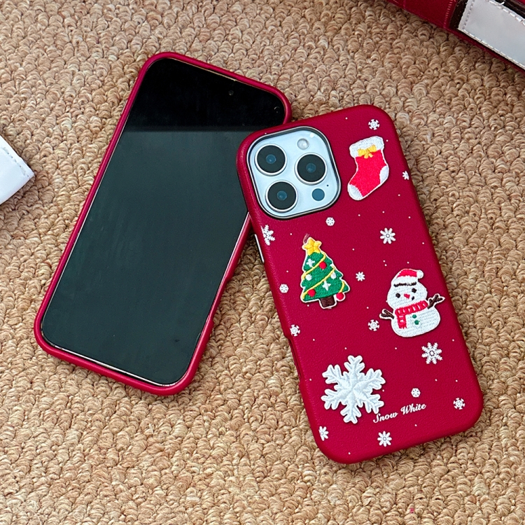 iPhone 16 Pro Max Christmas Series Frosted PC Hybrid TPU Case Cover_tfrf 3D Christmas - Image 3