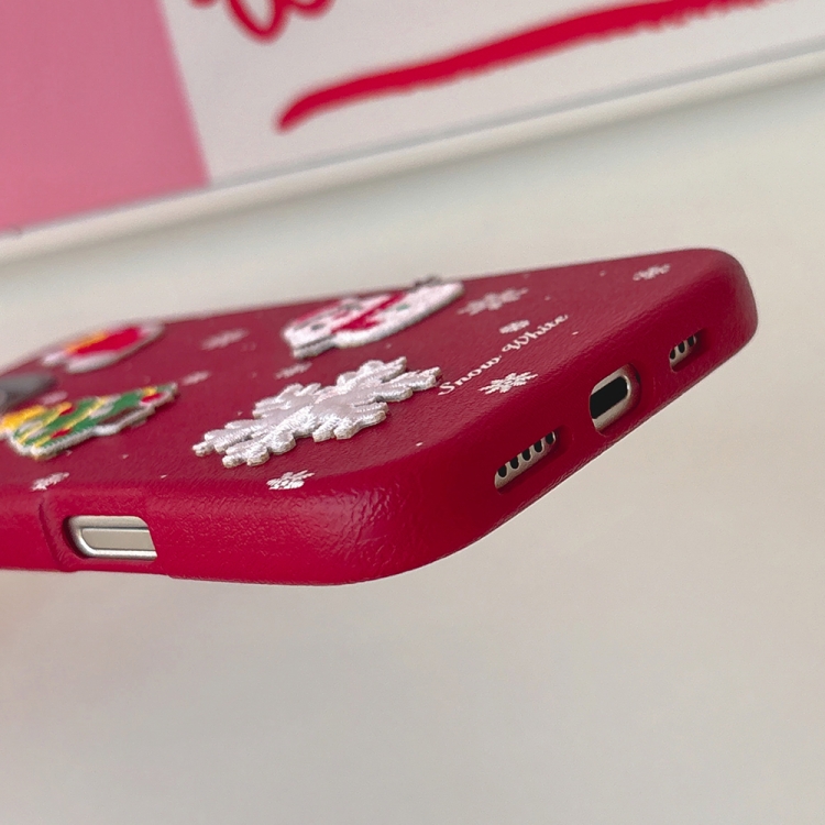 iPhone 16 Pro Max Christmas Series Frosted PC Hybrid TPU Case Cover_tfrf 3D Christmas - Image 5