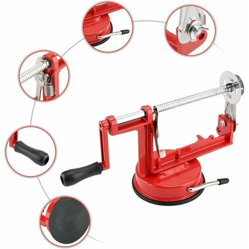 Spiral Cutter Potato Chips Cutter Stainless Steel Potato Peeler Fruit Corer Stir Slicer Cutter, Potato Chips Machine, Tornado Chips - Image 2