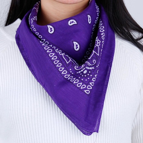 12 pcs 12 Colors 54*54cm Package Bandana Scarf Unisex Handkerchief (C) - Image 4