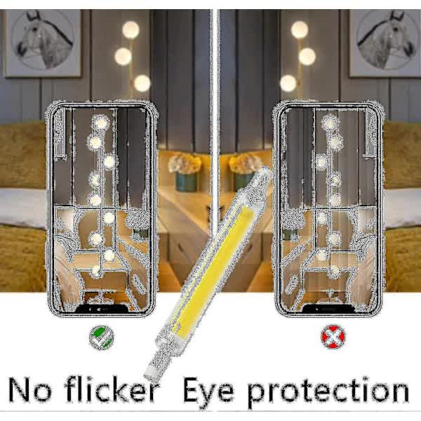 [CA] R7s 118mm 20w LED Bulb Cool White 6000k, 3000lm, J118 400w Halogen Bulb Equivalent, Dimmable, 360 Degree Linear 20w R7s Tw - Image 4
