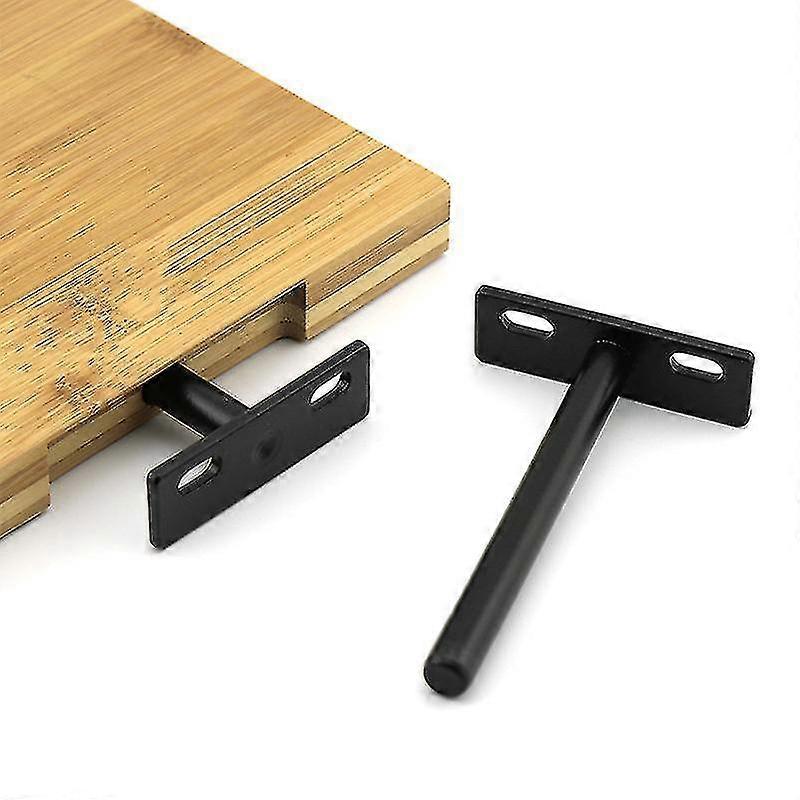 pcs Floating Shelf Bracket, Invisible Metal Shelf Bracket, Heavy Duty Hidden Shelf Bracket, Invisible Shelf Bracket for Wood - Image 2