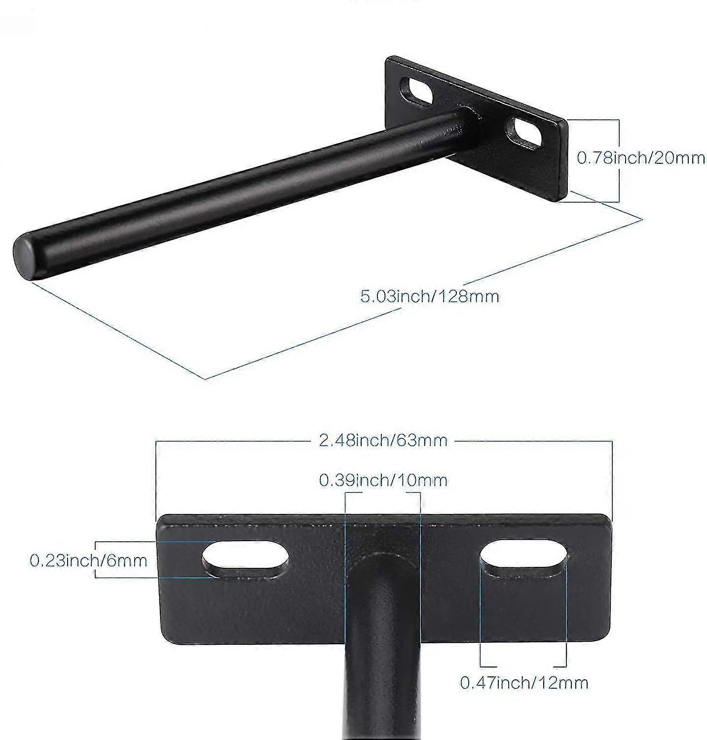 pcs Floating Shelf Bracket, Invisible Metal Shelf Bracket, Heavy Duty Hidden Shelf Bracket, Invisible Shelf Bracket for Wood - Image 4