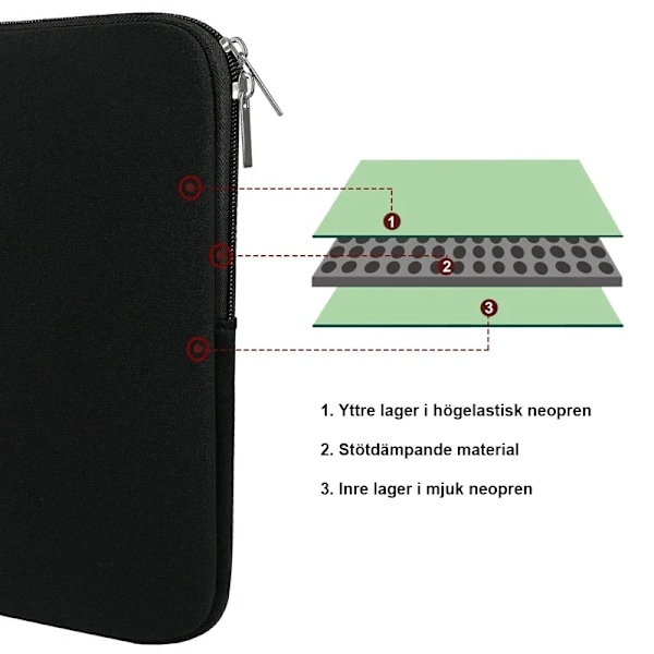 Computer Case / Laptop Case - Select Size Grey Grey 14 inch - Grey Grey 14 inch - Grey Grey_qcx Grey 14 inch - Grey - Image 6