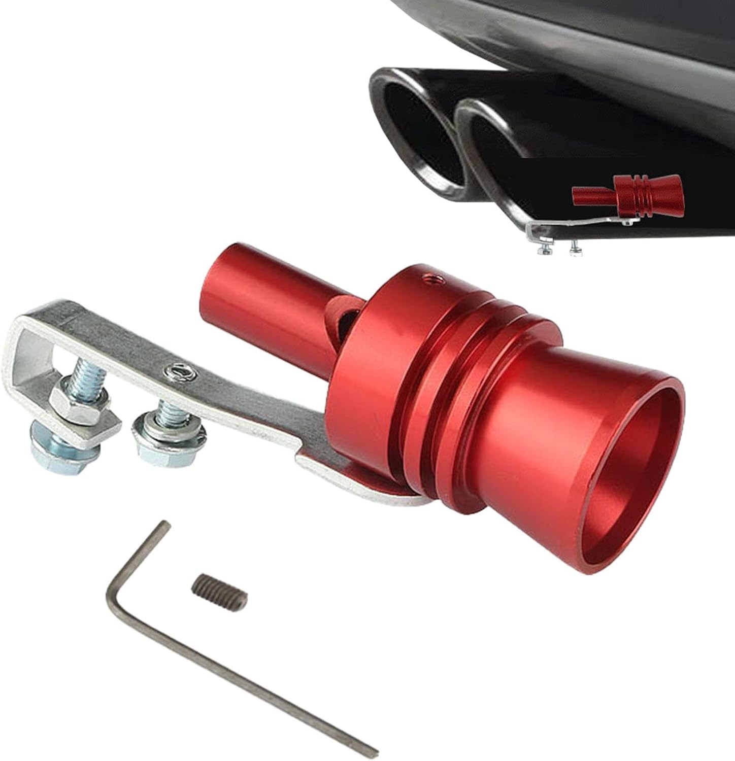 Lightweight Turbo Exhaust Whistle, Car Exhaust Pipe Sound Amplifier XL - Image 1