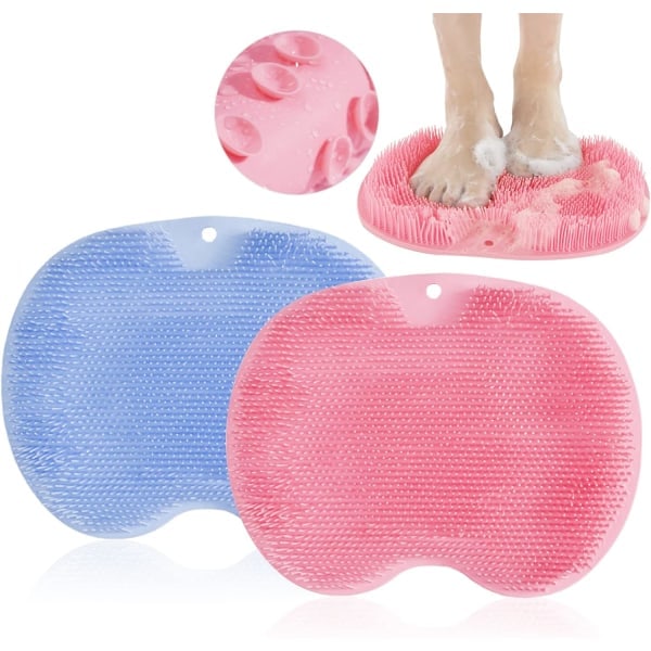 Silicone foot scrub for shower, silicone foot brush, silicone foot scrub for cleaning and massaging feet in the shower_qcx - Image 2