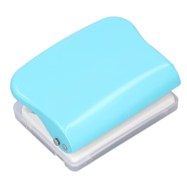 Paper Binding Machine Handheld Portable Spiral Binder A4 A5 A6 A7 Spiral Book Round Hole Punch School Home Light Blue - Image 4