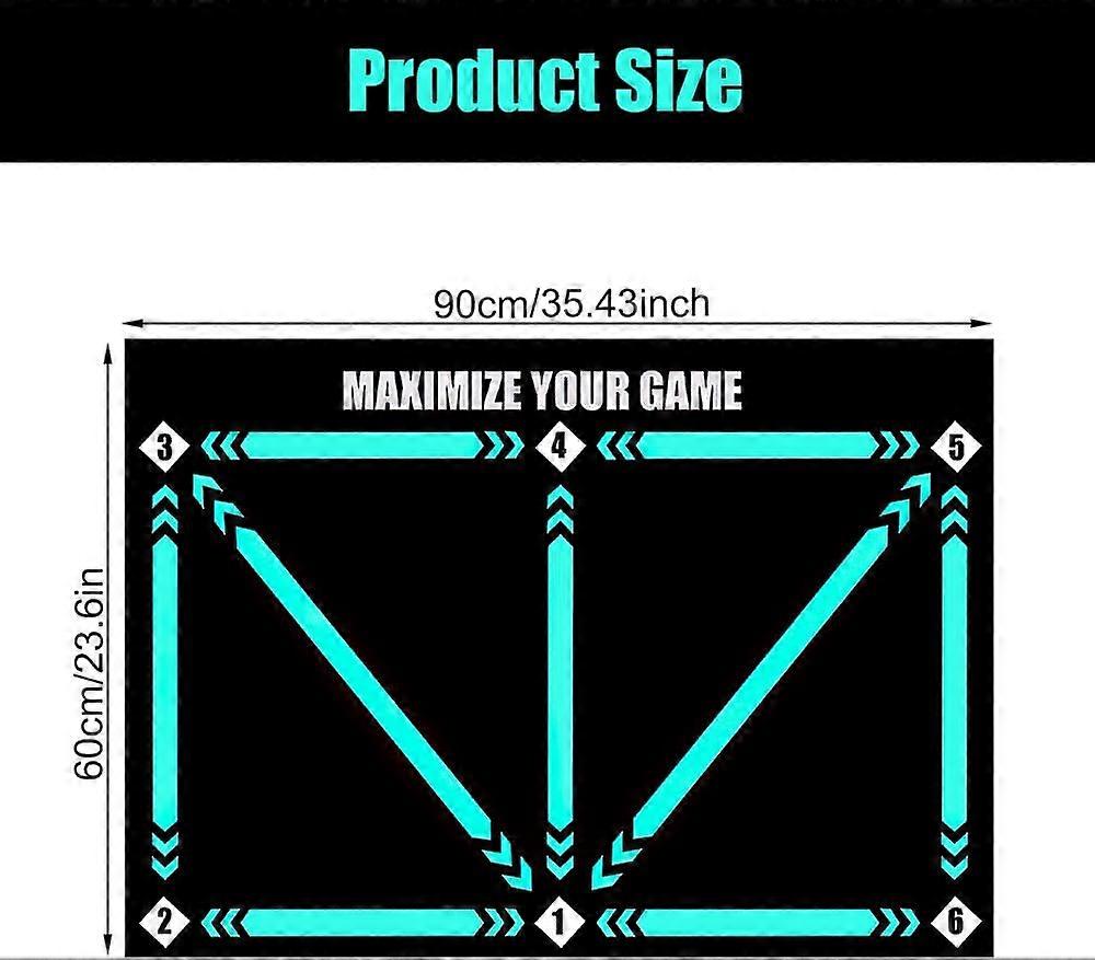 Football Step Training Mat, 60 x 90 cm Football Mat, Football Training Mat, Silent Football Mat - Image 2