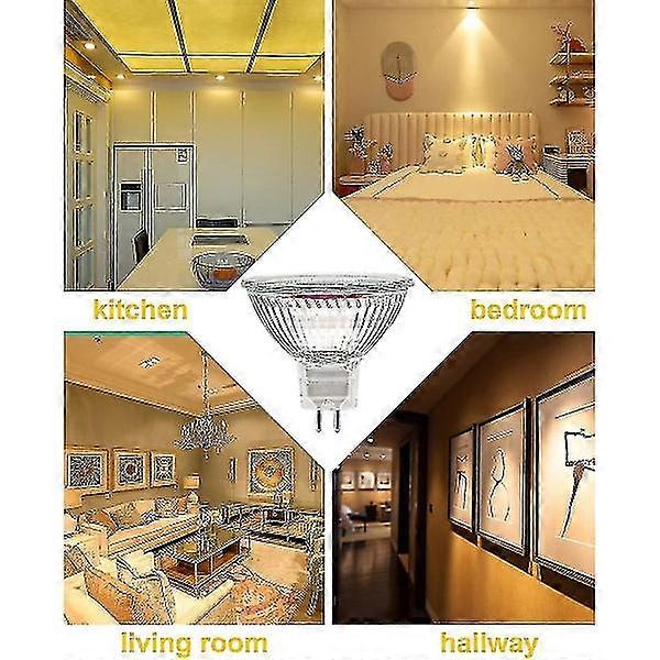MR16 spotlight bulb 12V 20W GU5.3 dimmable 2-pin halogen bulb warm white light 2700K 12-pack - Image 4
