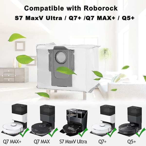 12-pack vacuum cleaner bags for Roborock Q7 Max /q7 Max+ / Q7 Max Plus - Image 2