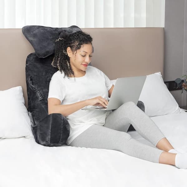 Extra Large Back Cushion with Armrests – Reading and Sitting Cushion for Bed & Sofa - Image 2