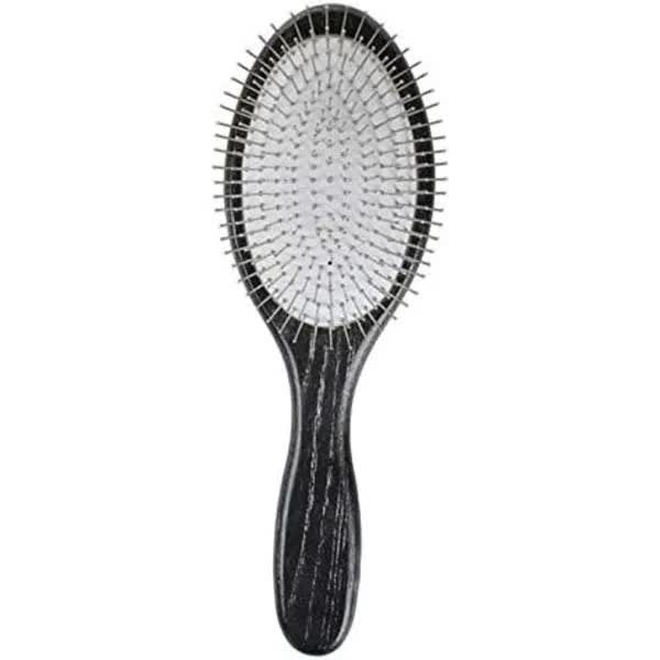 Paddle Brush with Metal Spikes - Hairbrush for Women/Men/Children to Detangle and Massage, Anti-Static, Best for All Hair Types - Image 1