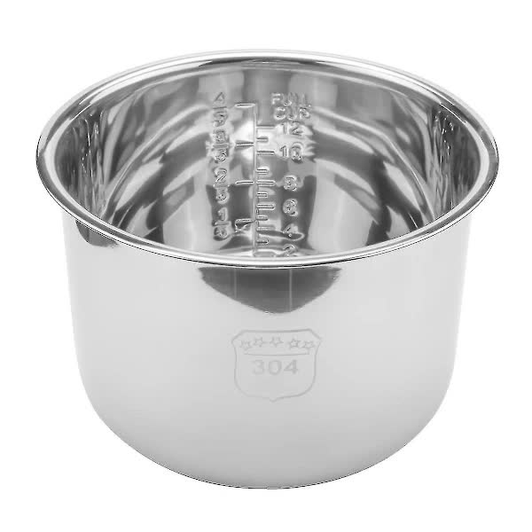 6L Pressure Cooker Inner Pot Rice Pressure Cooker Liner Stainless Steel Inner Pot Pressure Cooker L - Image 1