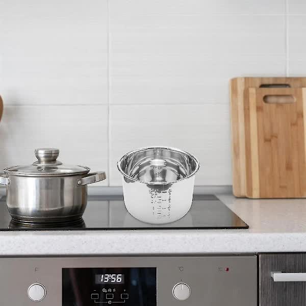 6L Pressure Cooker Inner Pot Rice Pressure Cooker Liner Stainless Steel Inner Pot Pressure Cooker L - Image 5