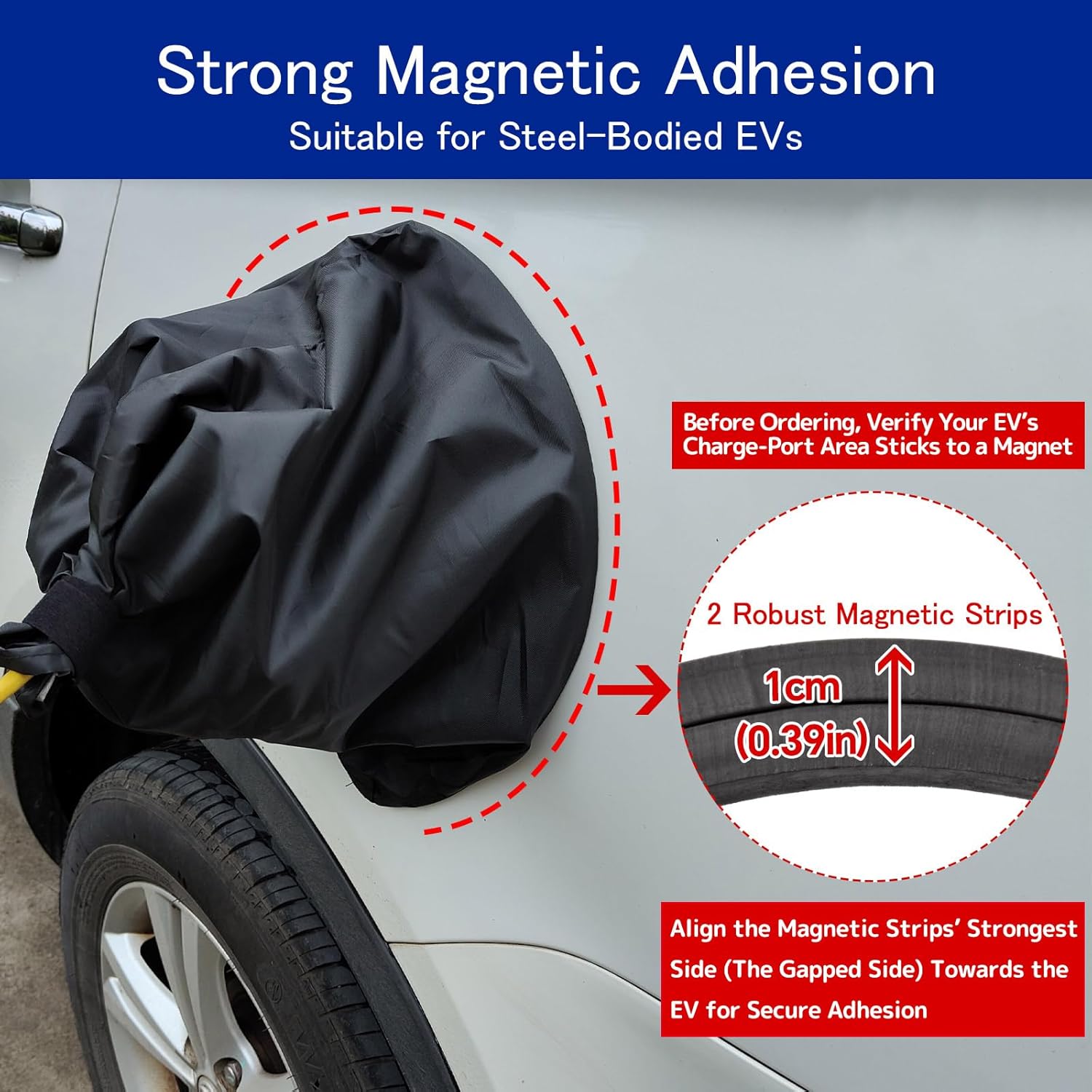 Electric Vehicle Charging Port Protector, Electric Car Charging Connector Protector, Outdoor Use - Image 5