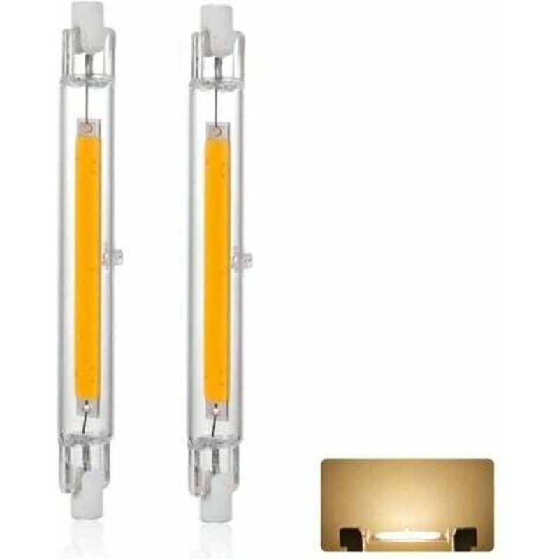 2-pack R7S 118mm 20W dimmable LED bulb, warm white 3000K 3000LM, 360 degree lighting, flicker-free, compatible with halogen bulbs J118 300W - Image 3