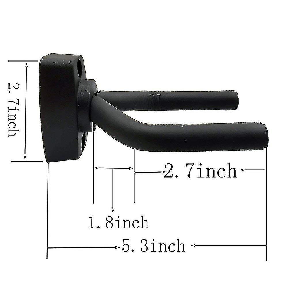 5-pack black guitar hanger wall mount with screws fits guitars - Image 4