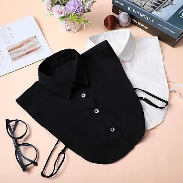 pcs Detachable collars, black and white - Image 2